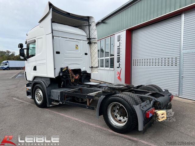 Cap tractor voluminos SCANIA R 400 LA4x2MEB*Retarder*80%Reifen*Standklima*