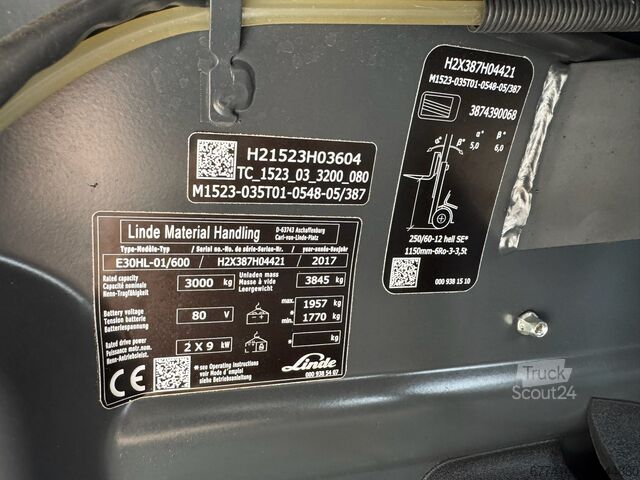  Linde E30/600HL OHNE KLAMMER--EK
