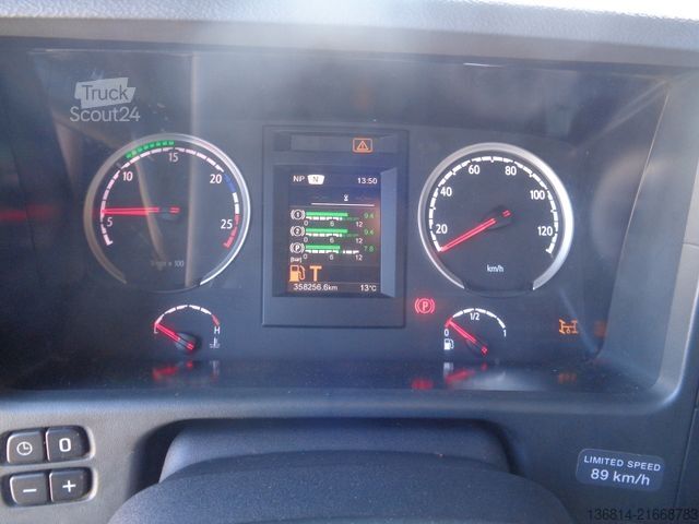 Camión portacontenedores de gancho SCANIA G490 Hyvalift Lenkachse Automatik