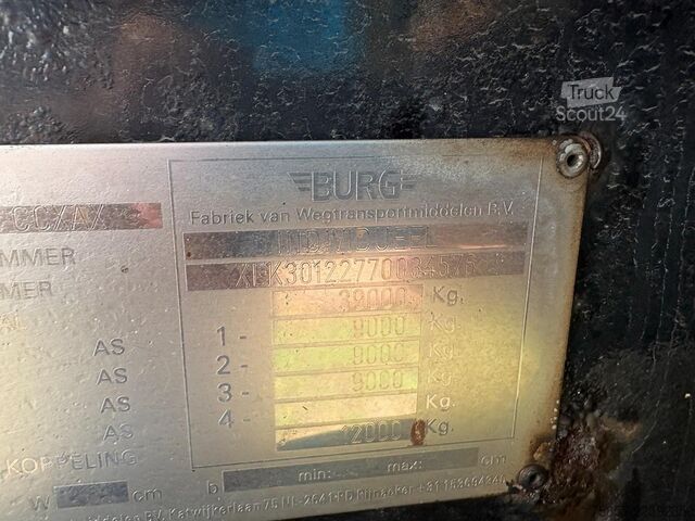 Transporte de contenedores Burg BPO 12-27 CCXAX 20 FT / Tankcontainer / ADR / A...