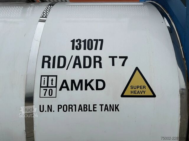 Contenedor cisterna MTK Containers 20FT SWAP BODY / 30.970L / T7 / AMKD / ADR+ CSC...