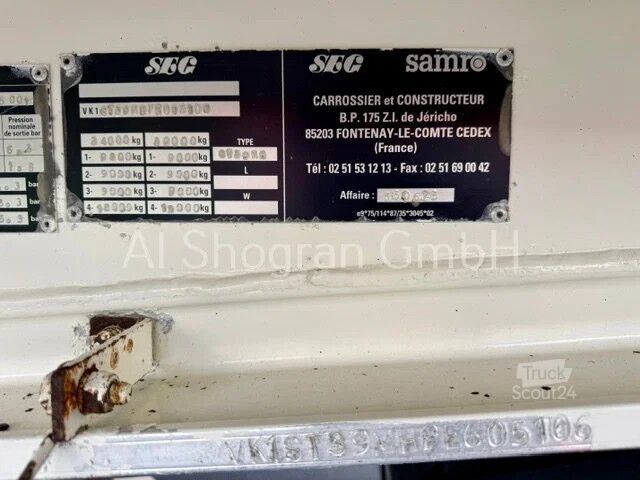 Ανατρεπόμενο φορτηγό Samro ST39MH / Voll Alu / 65m³