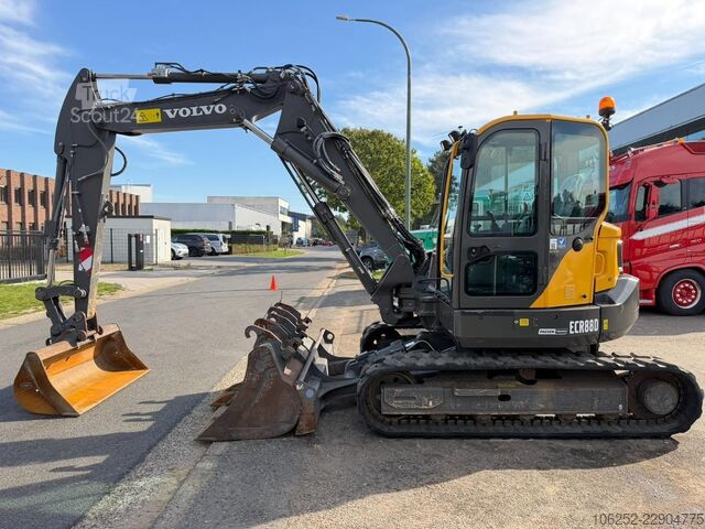 Minibagr Volvo ECR 88 D TRIPPLE ARM / Verstellausleger - *999h...