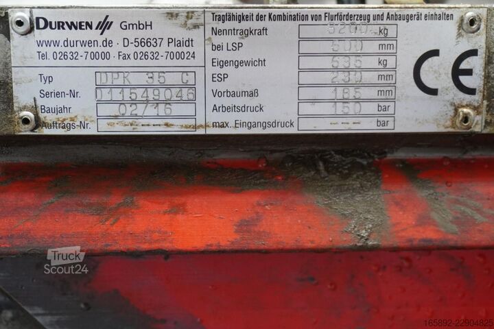 πιρούνι DURWEN DURWEN DPK35C, Breite 1200 mm