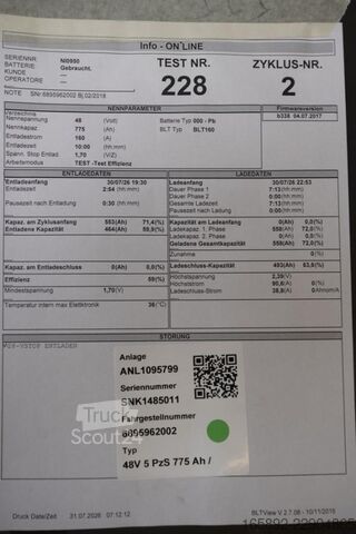 Truckbatteri HAWKER 48 Volt 5 PzS 775 Ah