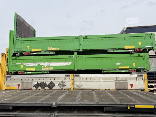 Plateau interchangeable Krone BDF 7,45m Baustoff Bordwände Türen