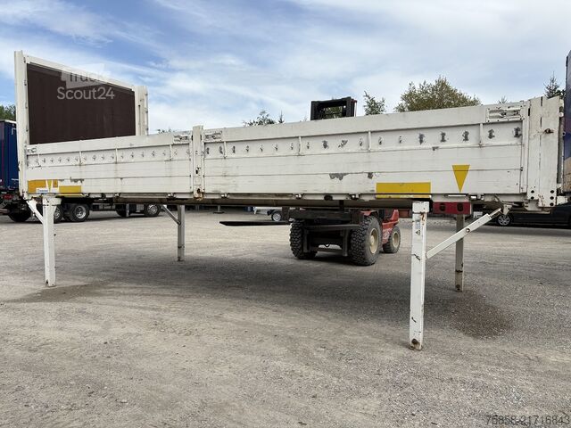 Plateforme amovible avec plateau Krone BDF 7,45m Baustoff Bordwand + Türen