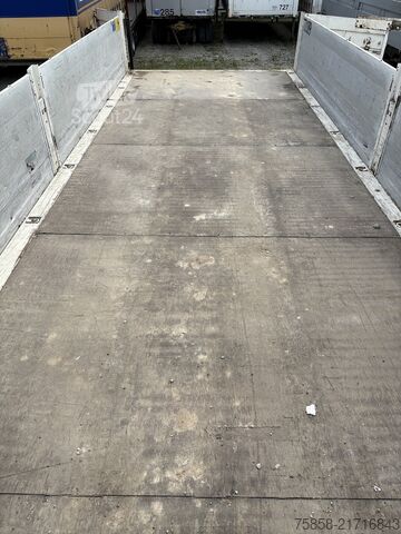 Plateforme amovible avec plateau Krone BDF 7,45m Baustoff Bordwand + Türen