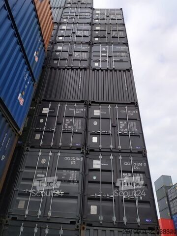 Contentor de transporte 20 Fuß ONEWAY Seecontainer Container Lagercontainer 6 Meter GRAU RAL7016 NEU