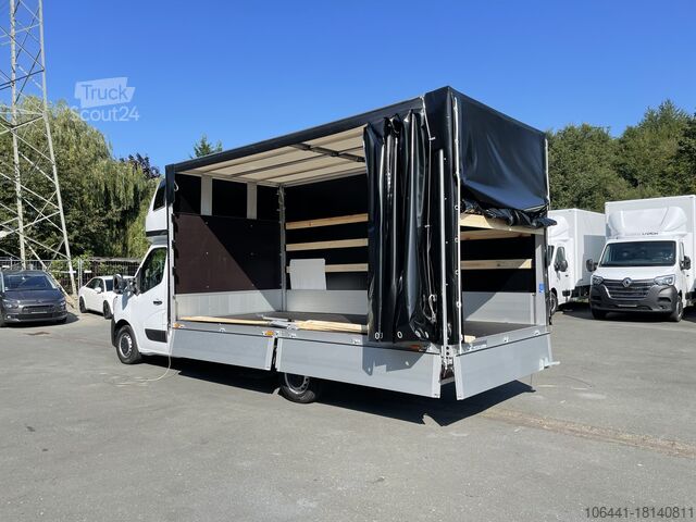 Camionnette à plateau & bâche RENAULT Master RED/Pritsche Plane/höhe Verstellbar