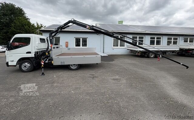 Truck-mounted crane van Fuso 3S15 Alu Pritsche 2.80m Ladekran Funk! sofort verfügbar!