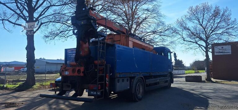 Platformas piekabe MAN 18.310 Pritsche mit Kran