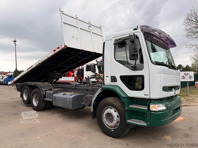 Avfallsbil Renault PREMIUM 340 6x2 MANUAL PUMP - TIPPER - MANUAL G...