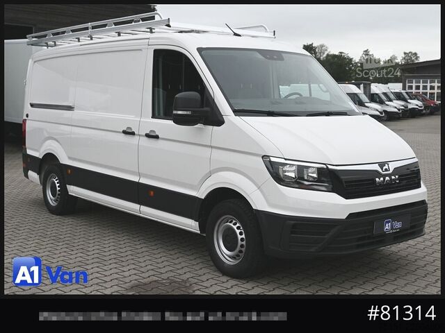 Dobozos furgon MAN TGE 3.140 4x2F SB Kasten, Klima, RFK, AHK