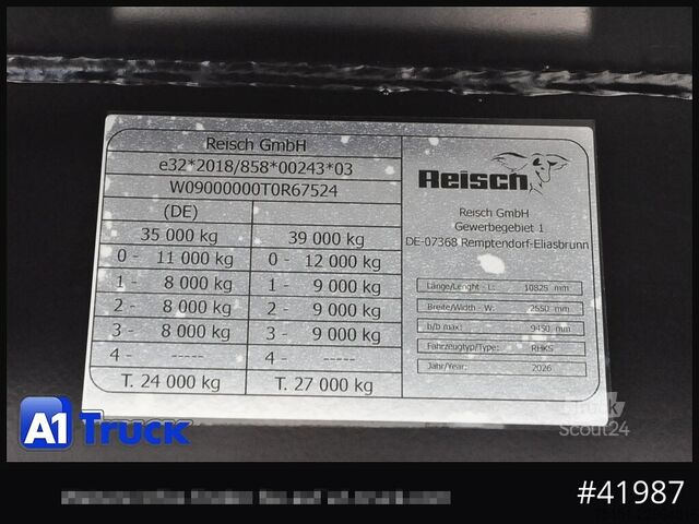 Полуремарке самосвал REISCH RHKS, Alu  50m³, Lift Kombitüren, 2x sofort.