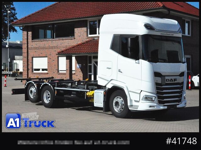 Wissellaadbak vrachtwagen DAF XG+ 480 FAN Intarder Lenkachse, Steering Axle