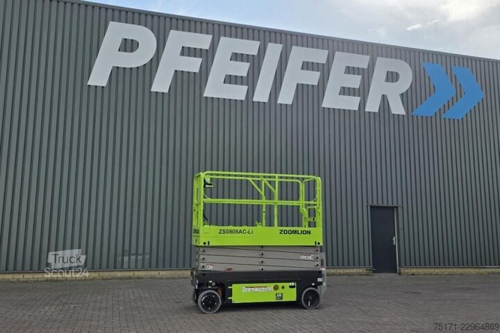  Zoomlion ZS0808AC-LI Unused, Valid Inspection, 10m Working