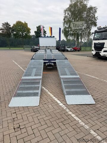 Plato nákladné auto MAN TGS 35.540  Maschinentransporter mit Rampen