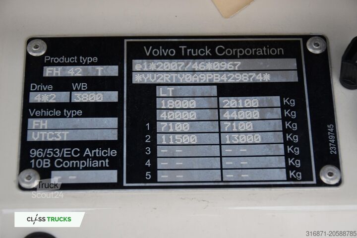 Standardowy ciągnik siodłowy VOLVO FH 460 Globetrotter XL i-Save SideSkirts