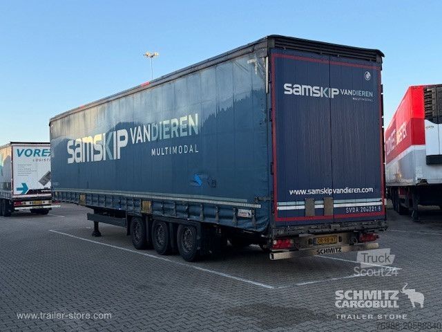 Open semitrailer with tarp Schmitz Cargobull Curtainsider Mega