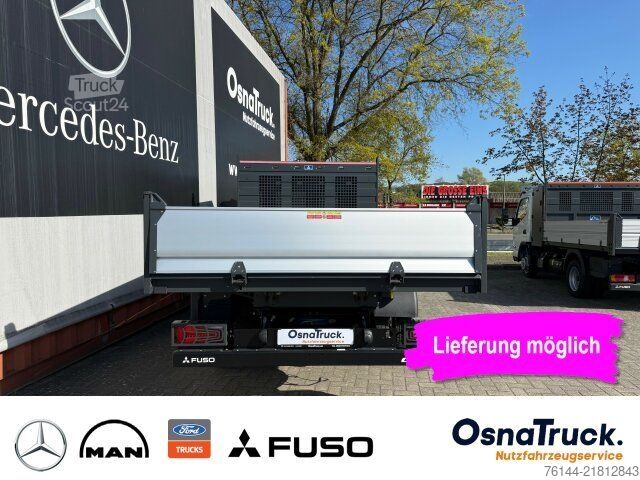 Furgón volquete trilateral MITSUBISHI 4C15e Hinterkipper+Box M-Batt.,Klima,2-DIN Radio