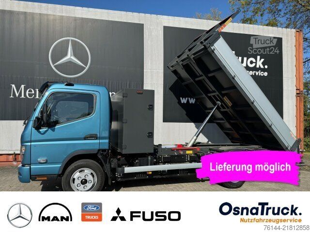 Autoutilitară basculantă MITSUBISHI 4C15e Hinterkipper+Box M-Batt.,Klima,2-DIN Radio