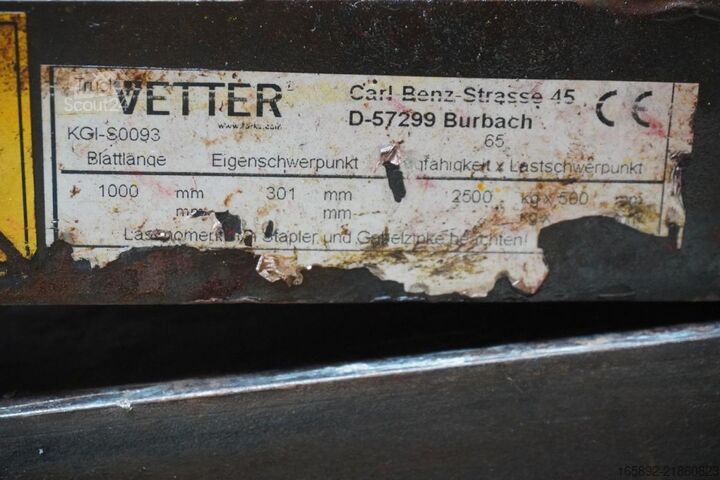 Gabel VETTER VETTER KlappGabelzinken KGI-S0093