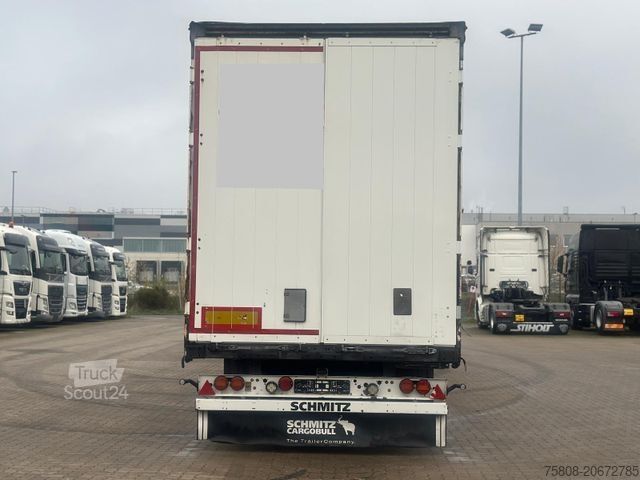 Atvira puspriekabė su tentu SCHMITZ CARGOBULL SCB S3T Mega Hubdach Edscha Liftachse