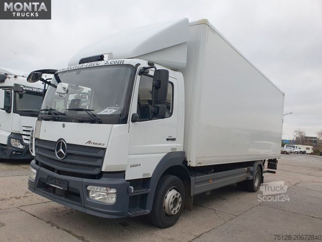 Kastes kravas automašīna MERCEDES-BENZ Atego 1224, Euro 6e, Koffer, LBW, AHK,Vermietung