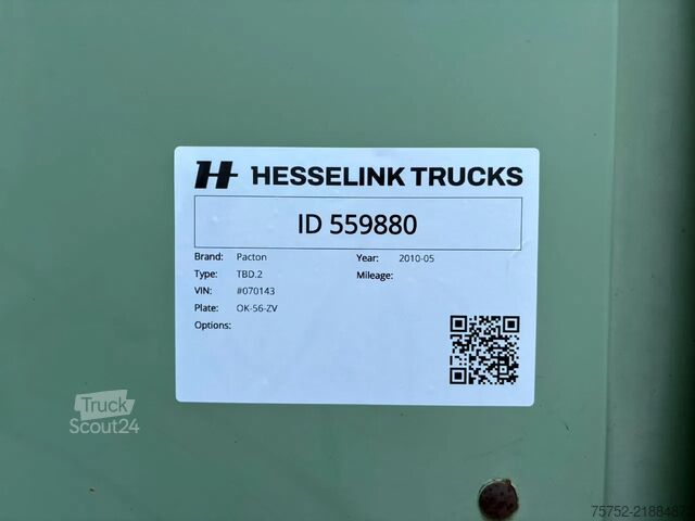Klizne cerade Pacton 2AS City 12.6M Dhollandia Laadklep 2500KG Stuur...