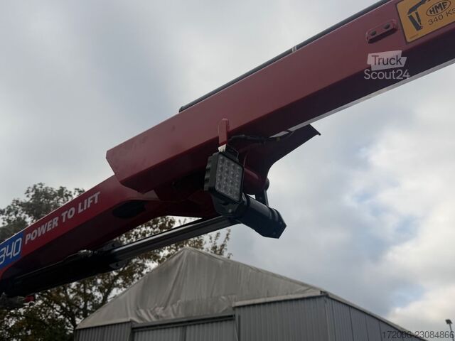 Öppen släpvagn  Fuß+Jacobsen, Containerpritsche + Kran, Plateau