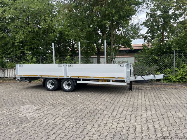 Open trailer Möslein THT 14,4 G 6,2 L  14,4 t Tandem- Pritschenanhänger- Tieflader