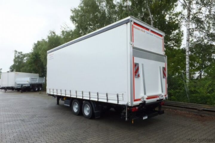 Open trailer with tarp Möslein TPS 11 DL 7,30 neuer Planenanhänger, Ladebordwand + Durchladbar