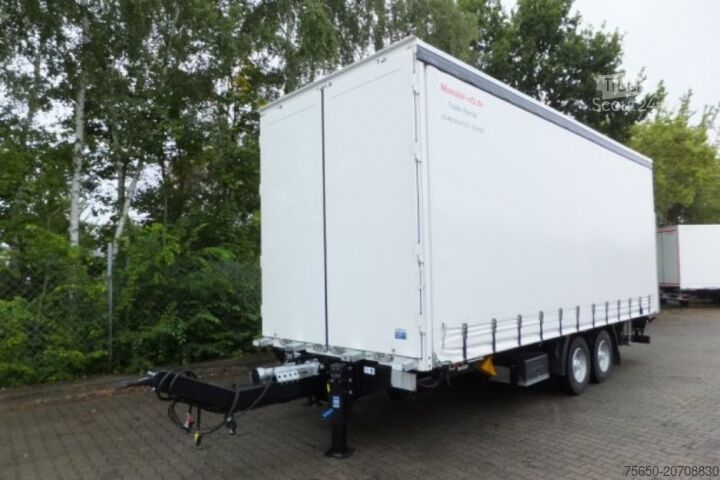 Open trailer with tarp Möslein TPS 11 DL 7,30 neuer Planenanhänger, Ladebordwand + Durchladbar