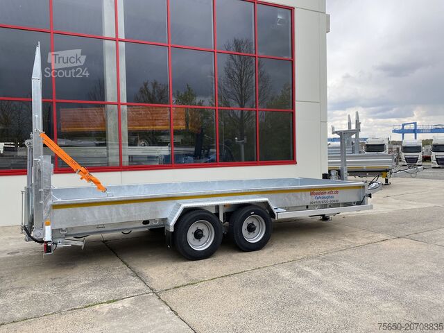 Low loader trailer Möslein TT 11-E6x2 hydr. Rampen Tieflader für Fräsen breiten hydraulischen Rampen, Neu