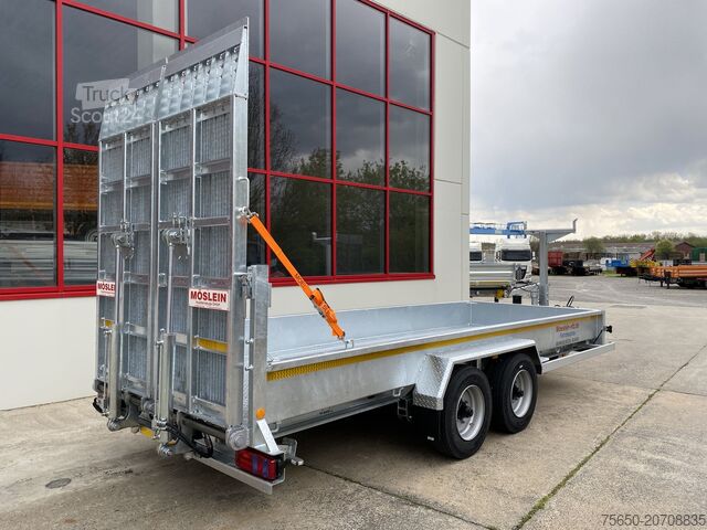 Low loader trailer Möslein TT 11-E6x2 hydr. Rampen Tieflader für Fräsen breiten hydraulischen Rampen, Neu