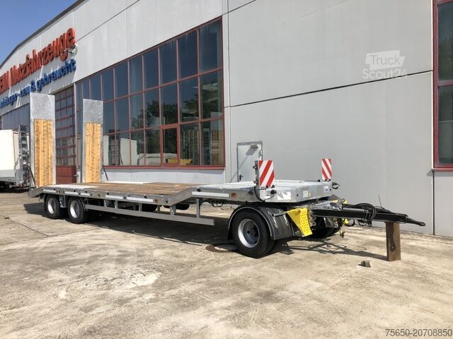 Low loader trailer Möslein T3-6,60 VB F 3 Achs Tieflader- Anhänger, Verbreiterung