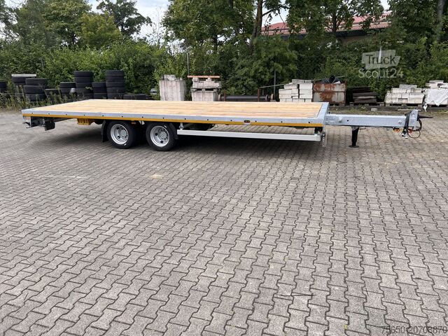 Open trailer Möslein THT 14-G 7,20 L ausziehbar  13,9 t Tandemanhänger- Tieflader, ausziehbarLuftgefedert