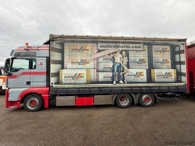 Autocarro con pianale e telone MAN TGX 26.440 PRITSCHE/PLANE+ANHÄNGER*2015*EURO6*
