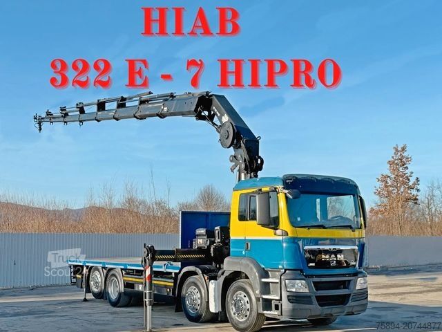 Кран, монтиран на камион MAN TGS 32.440*Platform 7,20m * HIAB 322 E - 7 HIPRO