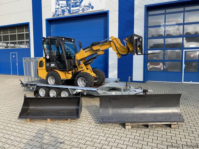 Radlader inkl. Tieflader + Schneeschild Berger Kraus Radlader/Teleskoplader BK810T *KUBOTA*