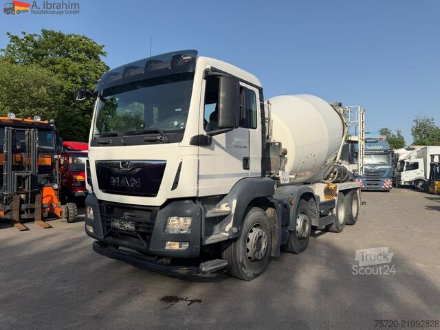 Betoniauto MAN TGS 35.460 9 m³ Stetter 8x4 Blatt Deutsches Fahrzeug