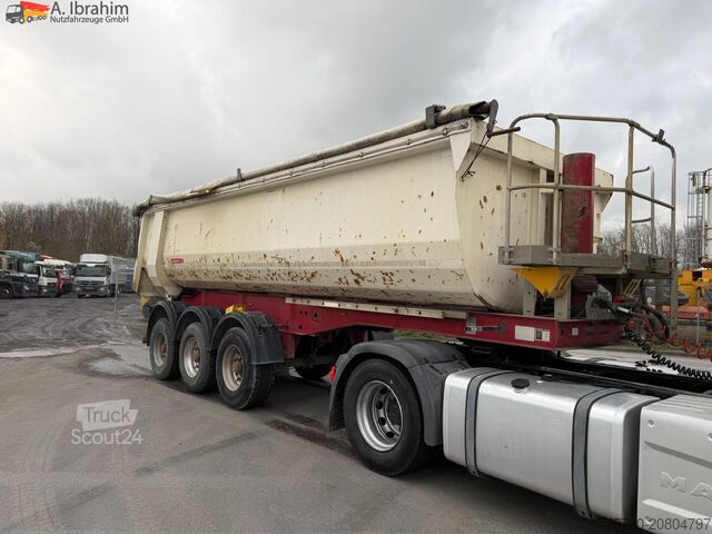 Semiremorcă basculantă Langendorf SKS-HS 24/30 Hardox | Stahlmulde | 26m³ | Scheibenbremse | Lift-Achse