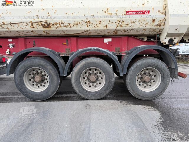 Semiremorcă basculantă Langendorf SKS-HS 24/30 Hardox | Stahlmulde | 26m³ | Scheibenbremse | Lift-Achse