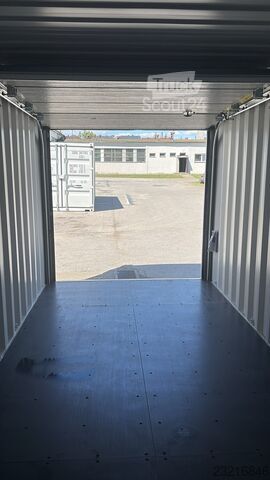 Nakliye konteyneri 20 Fuß Container mit Sektionaltor Garage Anthrazit / Container mit Rolltor / NEU