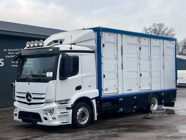 Cattle truck MERCEDES-BENZ Actros 1836 EU6 Voll-Luft 2.Stock Menke 29m²
