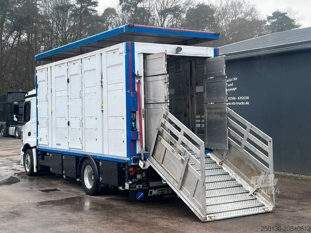 Cattle truck MERCEDES-BENZ Actros 1836 EU6 Voll-Luft 2.Stock Menke 29m²