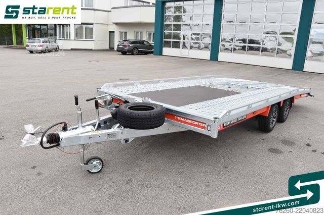 Ρυμουλκούμενο μεταφοράς αυτοκινήτων BRIAN JAMES TRAILERS T-Transporter, Rampen, Seilwinde, Kippbar, Alu