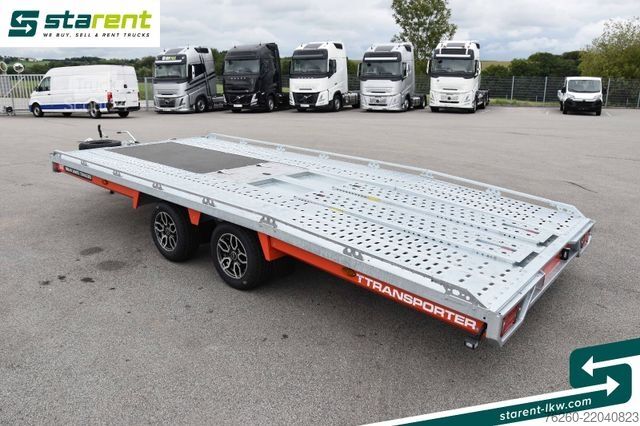 Ρυμουλκούμενο μεταφοράς αυτοκινήτων BRIAN JAMES TRAILERS T-Transporter, Rampen, Seilwinde, Kippbar, Alu
