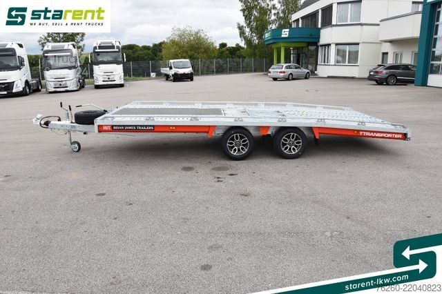 Ρυμουλκούμενο μεταφοράς αυτοκινήτων BRIAN JAMES TRAILERS T-Transporter, Rampen, Seilwinde, Kippbar, Alu